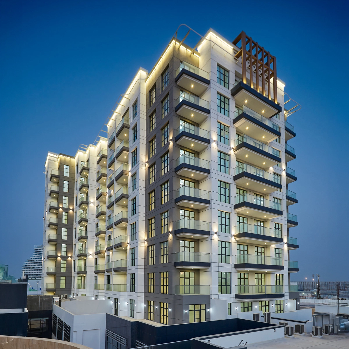 Professional real estate photography of a Dubai property interior for a 2026 listing