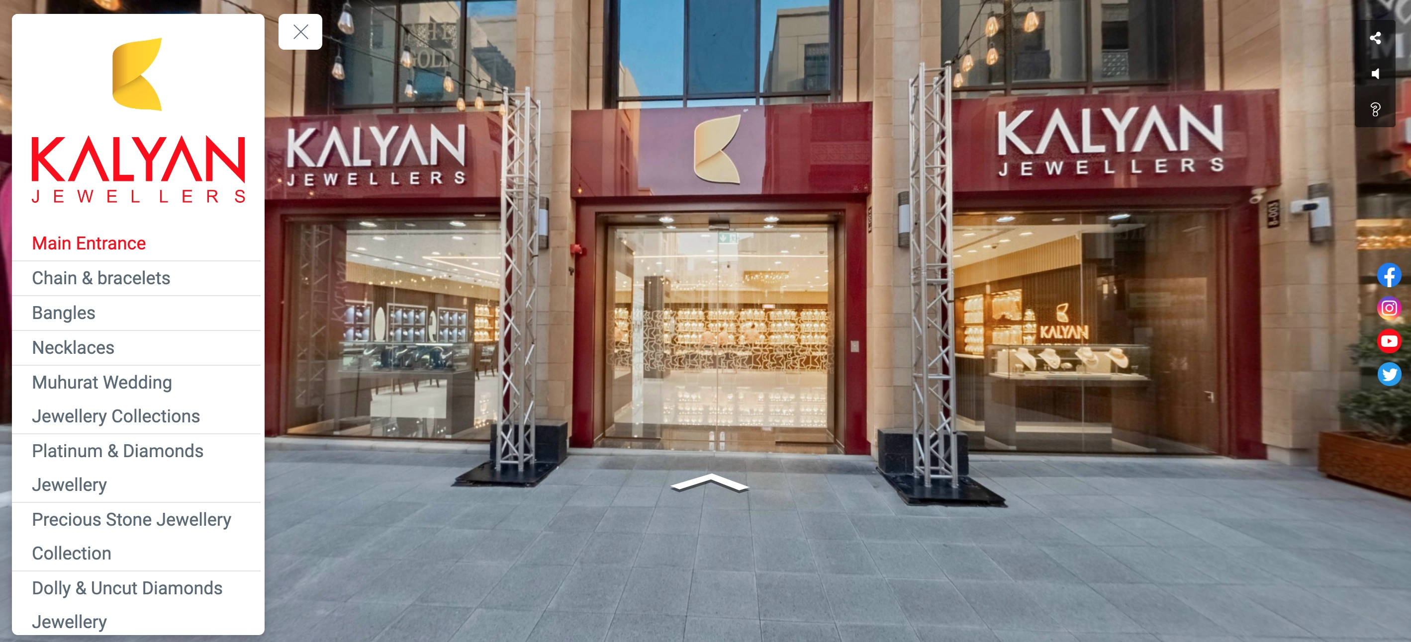 Kalyan Jewellers - Reatail - 360° Virtual Tours